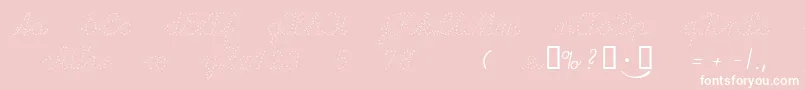 Lapunkt Font – White Fonts on Pink Background