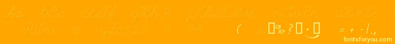Lapunkt Font – Yellow Fonts on Orange Background