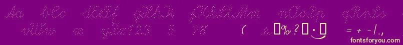 Lapunkt Font – Yellow Fonts on Purple Background