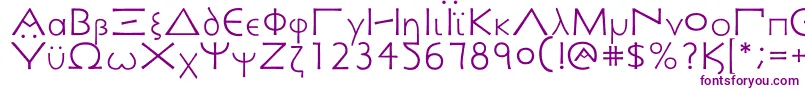 GreekSigismundus Font – Purple Fonts on White Background