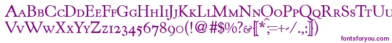 KentuckyoldstylesmcRegularDb Font – Purple Fonts on White Background