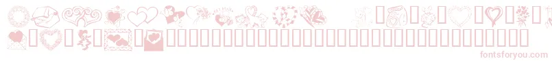 Kr Kats Got A New Valentine Font – Pink Fonts on White Background