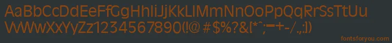 Шрифт RavennaSerialRegularDb – коричневые шрифты на чёрном фоне