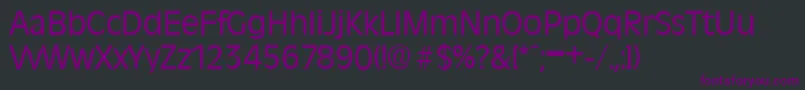 Шрифт RavennaSerialRegularDb – фиолетовые шрифты на чёрном фоне