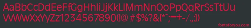 RavennaSerialRegularDb Font – Red Fonts on Black Background