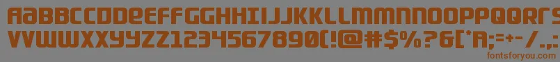 Lightsiderstraight Font – Brown Fonts on Gray Background
