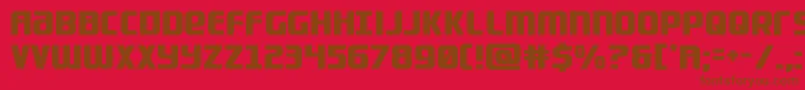 Lightsiderstraight Font – Brown Fonts on Red Background