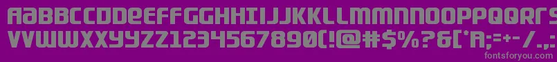 Lightsiderstraight Font – Gray Fonts on Purple Background