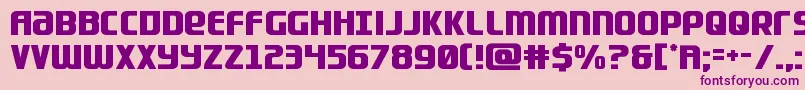 Lightsiderstraight Font – Purple Fonts on Pink Background