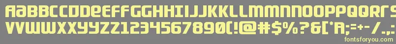 Шрифт Lightsiderstraight – жёлтые шрифты на сером фоне