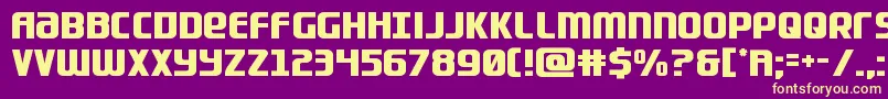 Lightsiderstraight Font – Yellow Fonts on Purple Background