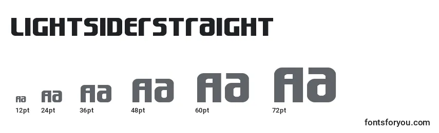 Размеры шрифта Lightsiderstraight
