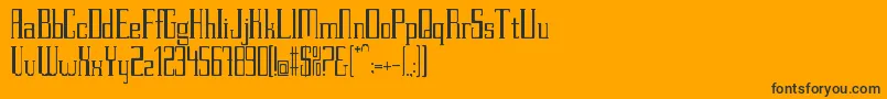 PettitV.2Regular Font – Black Fonts on Orange Background