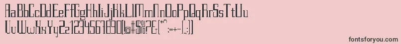 PettitV.2Regular Font – Black Fonts on Pink Background