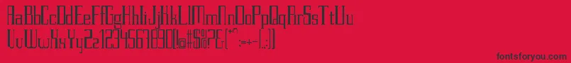 PettitV.2Regular Font – Black Fonts on Red Background