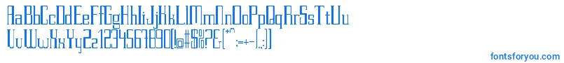 PettitV.2Regular Font – Blue Fonts on White Background