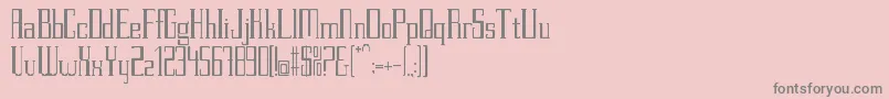 PettitV.2Regular Font – Gray Fonts on Pink Background