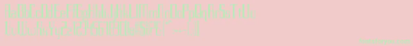 PettitV.2Regular Font – Green Fonts on Pink Background