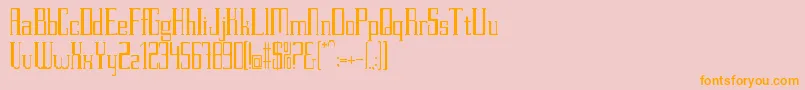 PettitV.2Regular Font – Orange Fonts on Pink Background