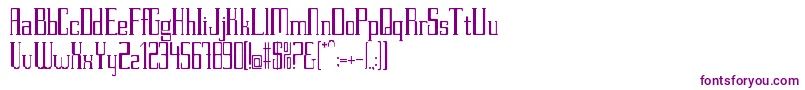 PettitV.2Regular Font – Purple Fonts on White Background