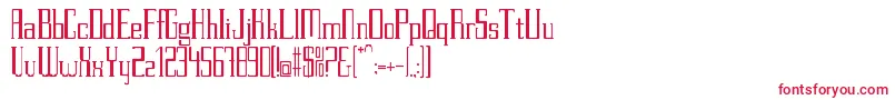 PettitV.2Regular Font – Red Fonts on White Background