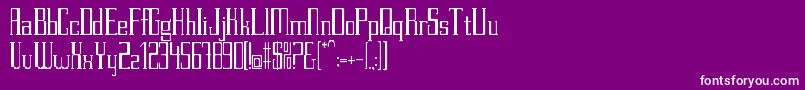 PettitV.2Regular Font – White Fonts on Purple Background