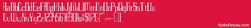 PettitV.2Regular Font – White Fonts on Red Background