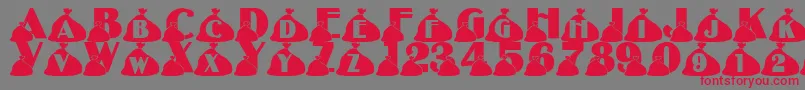 Police LmsRubbish – polices rouges sur fond gris