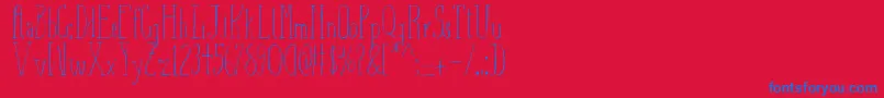 AizaShineSerif Font – Blue Fonts on Red Background