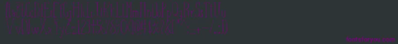 Шрифт AizaShineSerif – фиолетовые шрифты на чёрном фоне