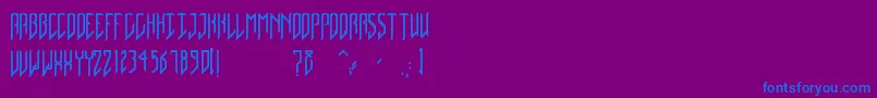 NativeDancer Font – Blue Fonts on Purple Background