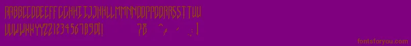 NativeDancer Font – Brown Fonts on Purple Background