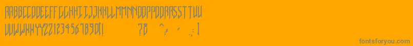 NativeDancer Font – Gray Fonts on Orange Background