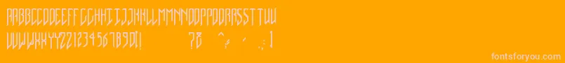 NativeDancer Font – Pink Fonts on Orange Background