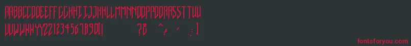 NativeDancer Font – Red Fonts on Black Background