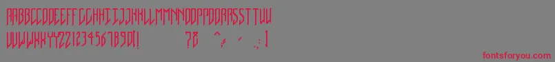 NativeDancer Font – Red Fonts on Gray Background