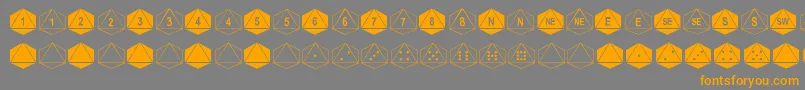 Más sobre la fuente DpolyEightSider fuente DpolyEightSider – Fuentes Naranjas Sobre Fondo Gris