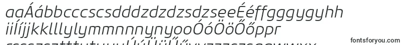 Шрифт CoreSansM35LightItalic – венгерские шрифты