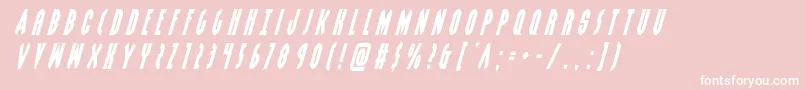 Grendelsmothertitleital Font – White Fonts on Pink Background