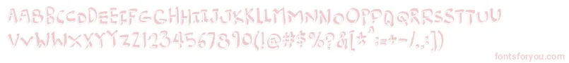 Burgerfrogdemo Font – Pink Fonts on White Background