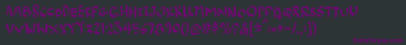 Burgerfrogdemo Font – Purple Fonts on Black Background