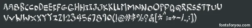 Burgerfrogdemo Font – White Fonts on Black Background