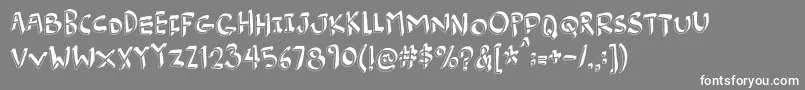 Burgerfrogdemo Font – White Fonts on Gray Background