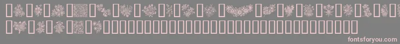 InYourGarden Font – Pink Fonts on Gray Background