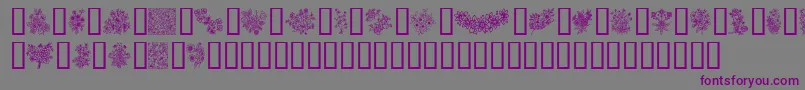 InYourGarden Font – Purple Fonts on Gray Background