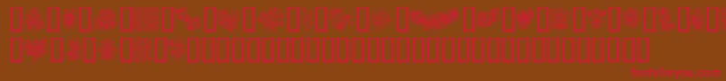 InYourGarden Font – Red Fonts on Brown Background