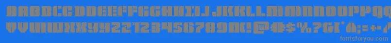 Подробнее о шрифте Warpthrusteracad Шрифт Warpthrusteracad – серые шрифты на синем фоне