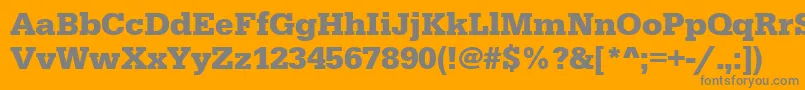 SerifadeeBold Font – Gray Fonts on Orange Background