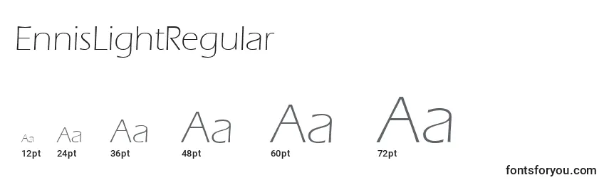 EnnisLightRegular Font Sizes