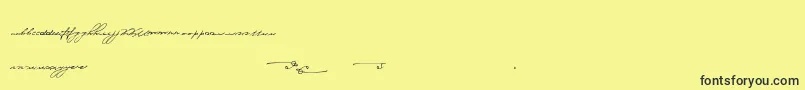 JerseyStories Font – Black Fonts on Yellow Background